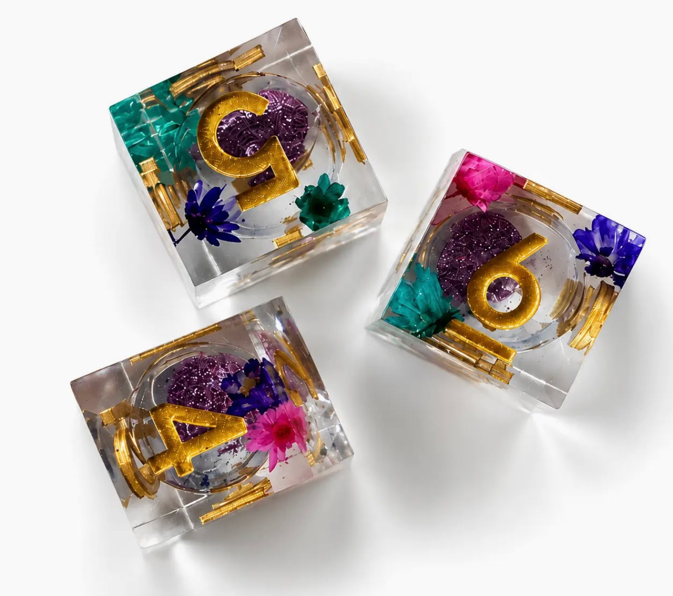 Falling Blossom purple dice (my casita)