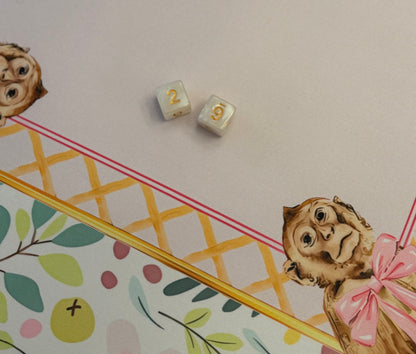 Ivory Pearl Dice Set (my casita)