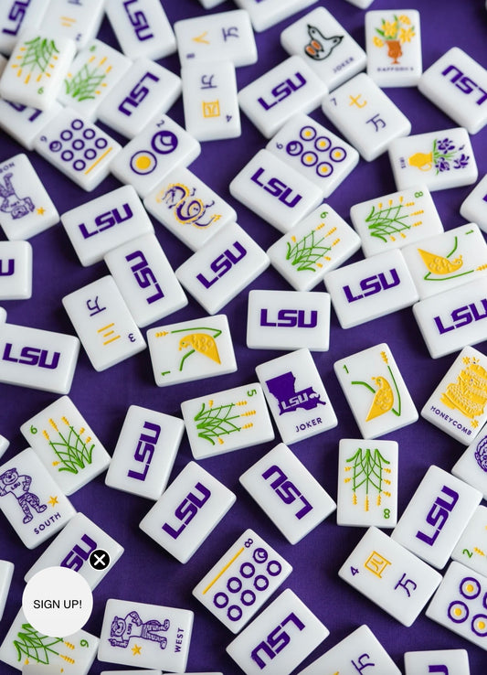 LSU MAHJONG TILES by Westwind Mahjong