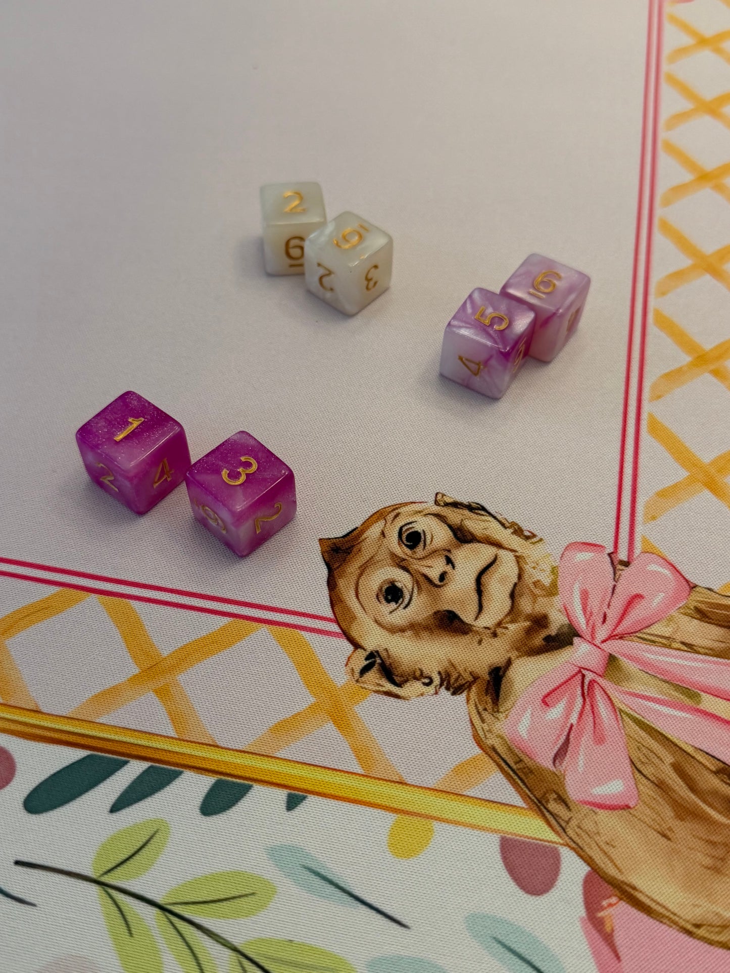 Orchid Pearl Specially Dice (my casita)