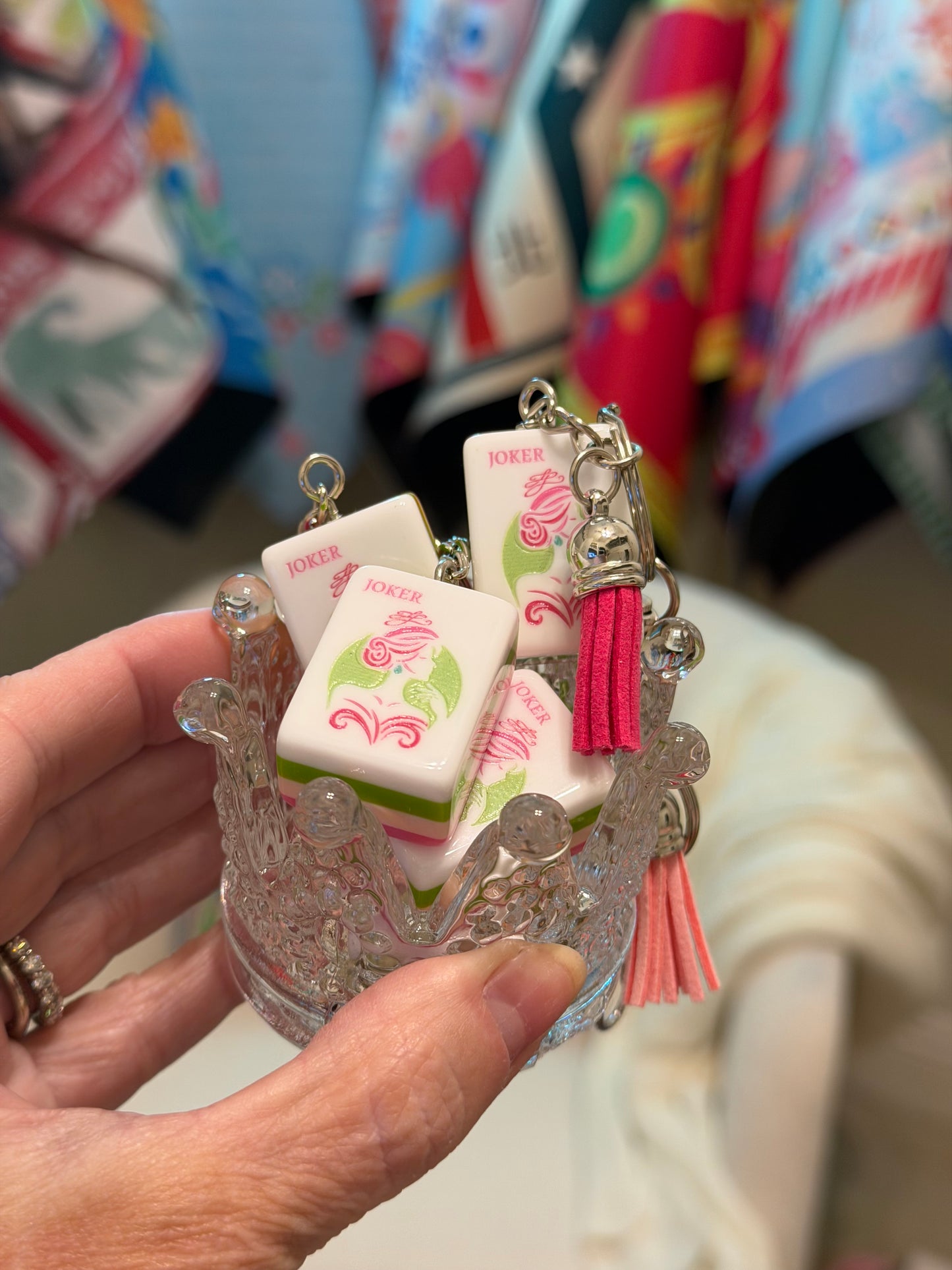 Joker tile Key Chain/Bag Charm