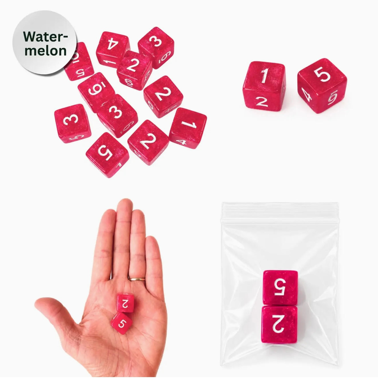 Sparkle Dice: Watermelon