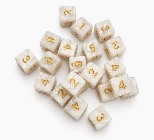 Ivory Pearl Dice Set (my casita)