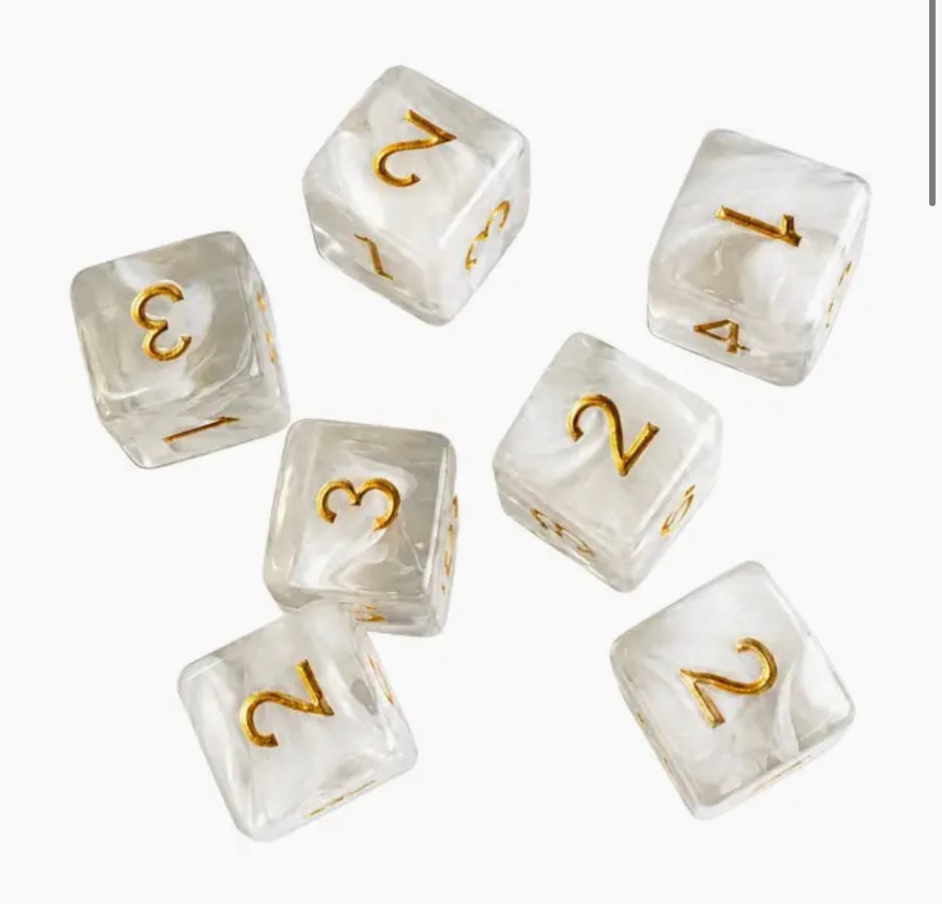Cloudy Swirl Dice