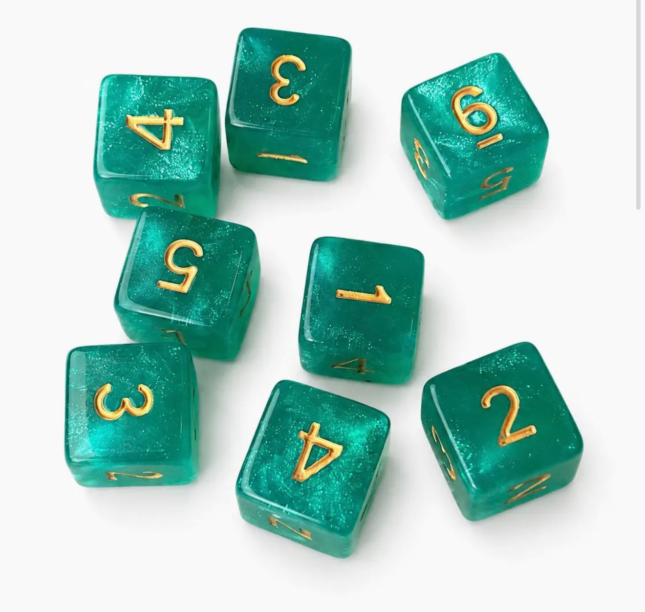 Teal Pearl Specialty Dice by My Casita